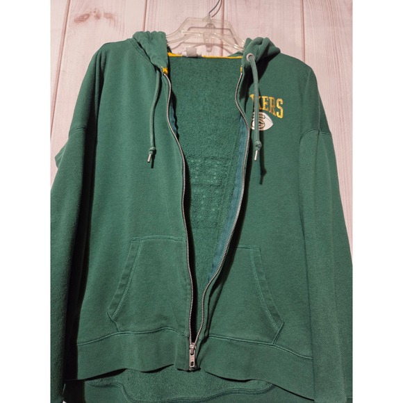 Victorias Secret PINK NFL Green Bay Packers Full Zip Hoodie Green Rhinestone S - Picture 4 of 8